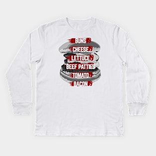 Best Burger  - deconstructed Kids Long Sleeve T-Shirt